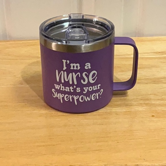 Other - Purple Nurse Mug with Lid